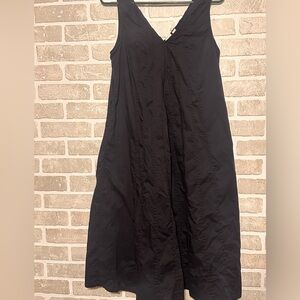 GAP Black Sleeveless Midi Dress Small Minimal Chic